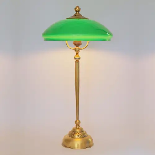 Art Déco Design Schreibtischleuchte "SHEFFIELD REGENCY" Tischlampe Messinglampe