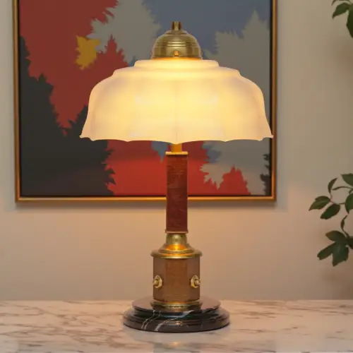 Original Art Déco Schreibtischleuchte "PORTSMOUTH" 1930 Tischlampe Lampe