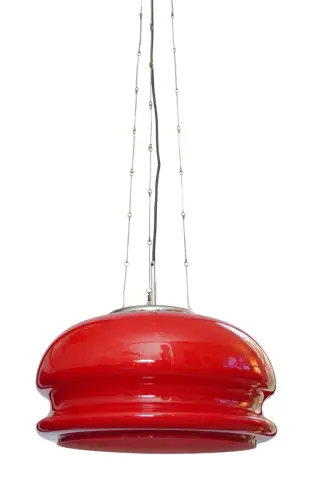 60er Jahre Design Hängeleuchte Italien Hustadt Murano Peil Putzler Hängelampe