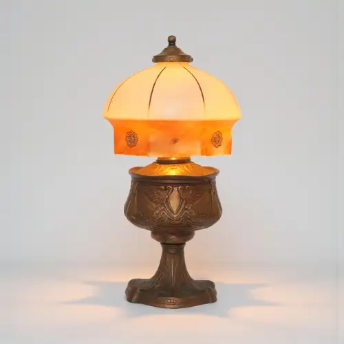 Traumhafte original Jugendstil Tischleuchte "YORKTOWN" 1900 Tischlampe