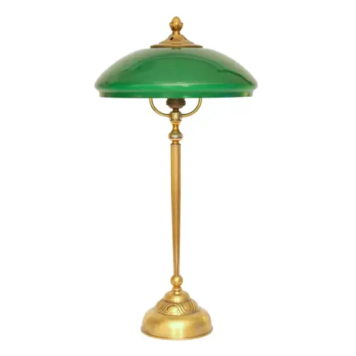 Art Déco Design Schreibtischleuchte "SHEFFIELD REGENCY" Tischlampe Messinglampe