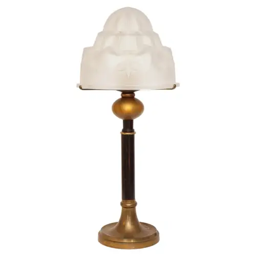 Klassische Art Déco Tischleuchte "SÃO PAULO" Unikat Degué Tischlampe Lampe