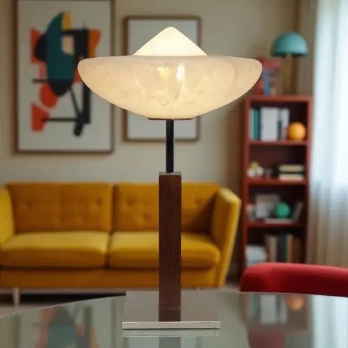 Orig. Bauhaus Art Déco Lampe Schreibtisch Chrom "LIGHTNING SAUCER" Leuchte