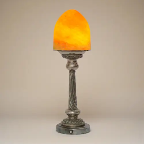 Art Déco Unikat Tischleuchte "DÔM DE VERRE" Tischlampe