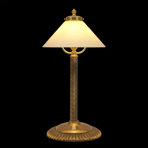 Sehr schöne original Jugendstil Tischleuchte "JULIE" Messinglampe 1920 Unikat