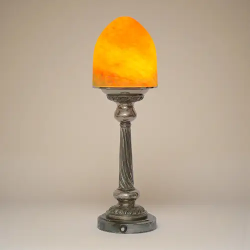 Art Déco Unikat Tischleuchte "DÔM DE VERRE" Tischlampe