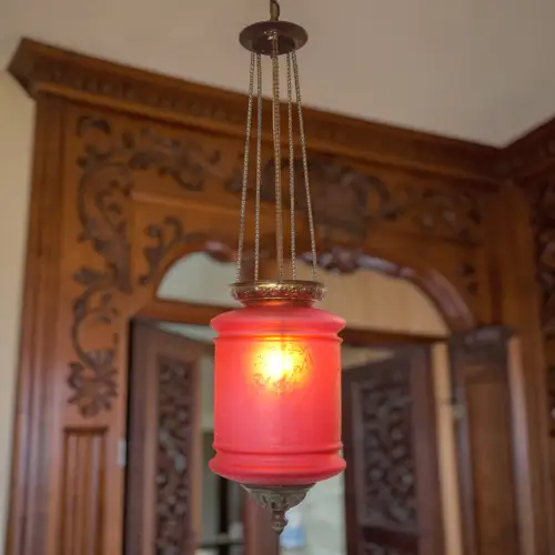 Wunderschöne orig. Art Nouveau "LES PETITS CRACLES" Deckenlampe Laterne 1900