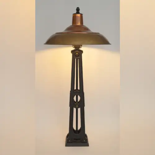 Art Deco Einzelstück für Sammler Tischleuchte "ZODIAC" Unikat Schreibtisch Lampe