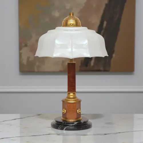 Original Art Déco Schreibtischleuchte "PORTSMOUTH" 1930 Tischlampe Lampe