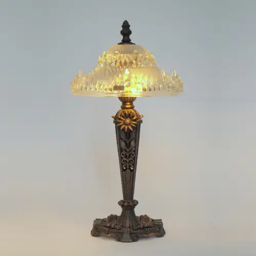 Art déco Design Tischleuchte "PARIS BLOSSOM" Tischlampe Unikat signiert Paris