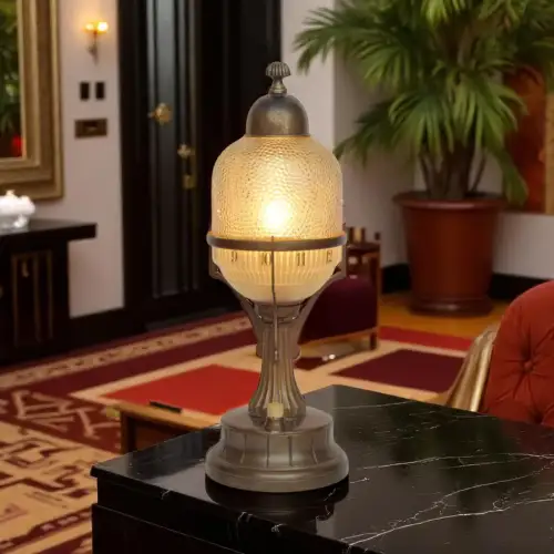 Art Deco Tischleuchte "HABSBURG" Unikat 1910 Messinglampe einzigartig Lampe