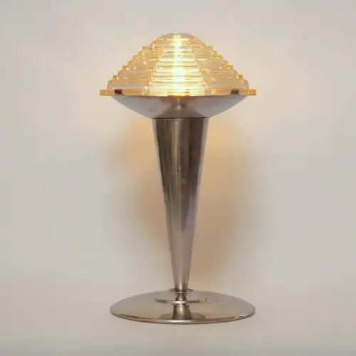 Original Art Deco Schreibtischleuchte "TIRPITZ" Tischlampe Banker zierlich 1930