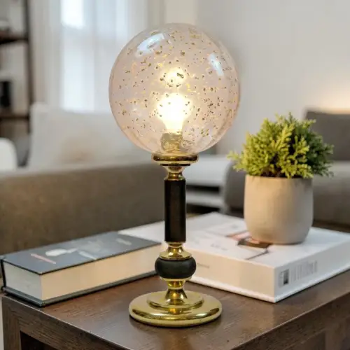 Vintage 70er Jahre Tischlampe Topzustand Messinglampe