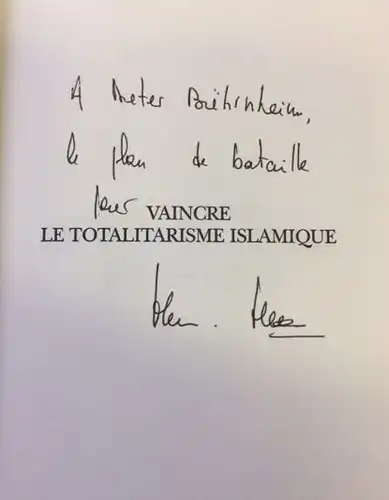 Fillon, François: Vaincre le totalitarisme islamique. 
