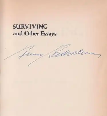 Bettelheim, Bruno: Surviving, and other Essays. 