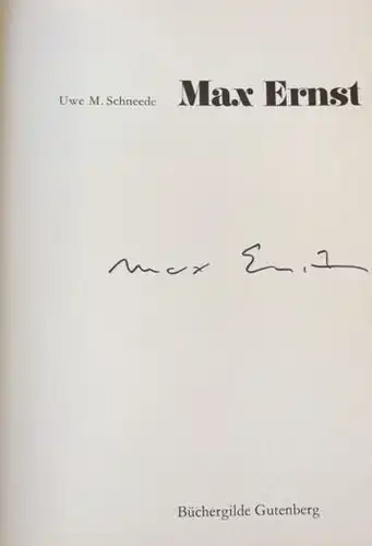 Schneede, Uwe M. und Max Ernst: Max Ernst. 