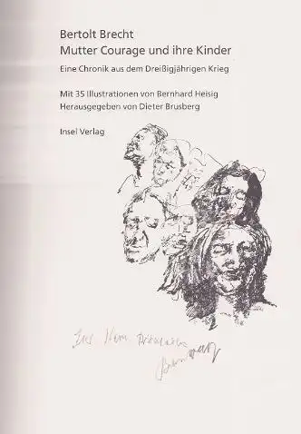 Brecht, Bertolt. Mutter Courage und ihre Kinder. Eine Chronik aus dem Dreißigjährigen Krieg.