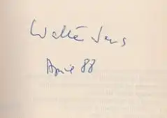 Jens, Walter: Ort der Handlung ist Deutschland, Reden in erinnerungsfeindlichen Zeit. Knaur Sachbuch 3731. 