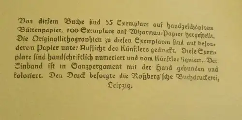 Storm, Theodor: Immensee, Mit 10 Originallithographien von Julius Kaufmann. 