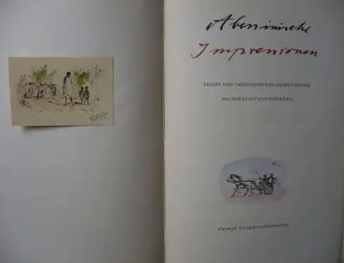 Hall, Peter und Helmut (Illustrator) Knorr: Abessinische Impressionen, Erlebt und gezeichnet von Helmut Knorr. Nacherzählt von Peter Hall. 