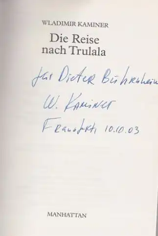 Kaminer, Wladimir: Die Reise nach Trulala. 