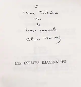 Mauriac, Claude: Les espaces imaginaires, Le temps immobile 2. 