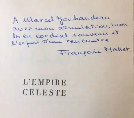 Mallet-Joris, Francoise: L`empire céleste, Roman. 