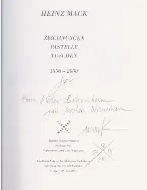 Finkeldey, Bernd: Mack - Zeichnungen - Pastelle - Tuschen 1950-2000. 