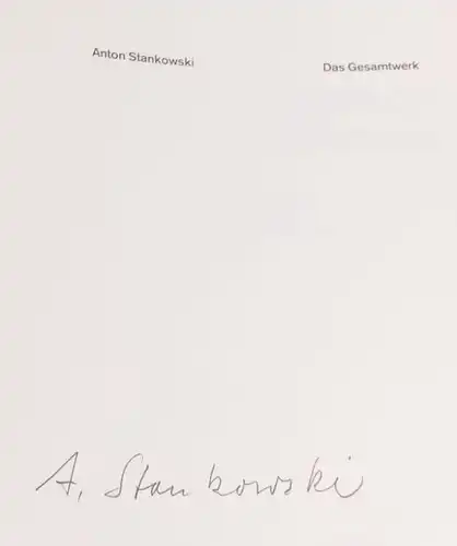 Wiese, Stephan von, Max Bense und Karl Duschek. Anton Stankowski - Das Gesamtwerk - 1925-1982.