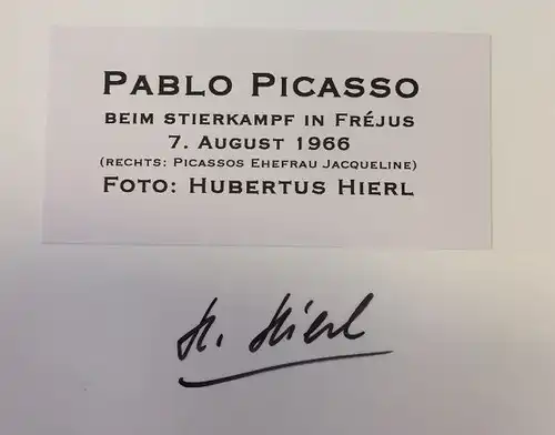Hierl, Hubertus. Picasso beim Stierkampf.