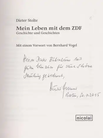 Stolte, Dieter: Mein Leben mit dem ZDF, Geschichte und Geschichten. 
