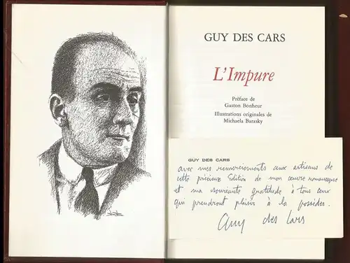Cars, Guy des: L`Impure, Mit Illustrationen von Michaela Barasky. 