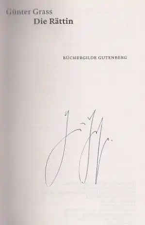 Grass, Günter: Die Rättin, Günter-Grass-Gutenberg-Edition, Herausgegeben von Volker Neuhaus und Daniela Hermes, Band 9. Herausgegeben von Volker Neuhaus. 