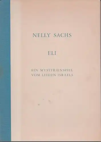 Sachs, Nelly. Eli.