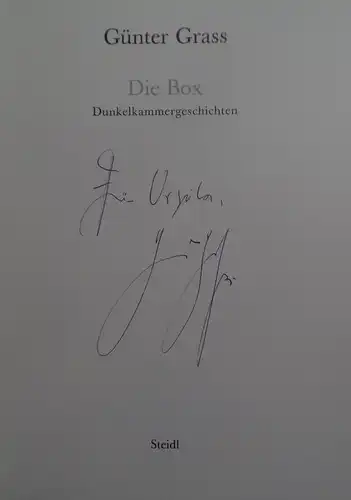 Grass, Günter: Die Box, Dunkelkammergeschichten. 
