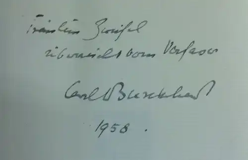Burckhardt, Carl J. und Hugo von Hofmannsthal: Briefwechsel, Herausgegeben von Carl J. Burckhardt. 