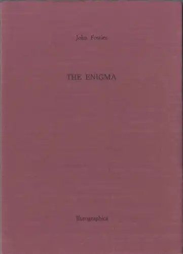 Fowles, John: The Enigma, Mystery and Spy Authors in Signed Limited Editions, 8. 