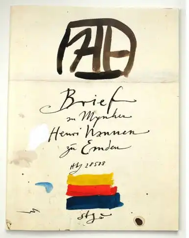 Janssen, Horst, Brief zu Mynher Henri Nannen zu Emden, Katalog zur Janssen-Ausstellung 1988 in der Kunsthalle Emden
