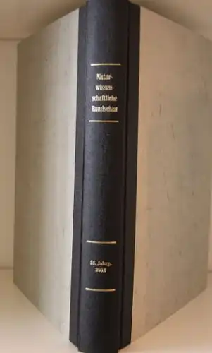 Rotta, Hans und Roswitha Schmid: Naturwissenschaftliche Rundschau, 55. Jahrgang 2002. Hefte 1 - 12. 