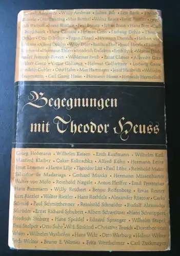 Heuss, Theodor: Begegnungen mit Theodor Heuss. 