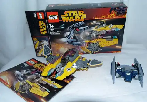 LEGO 7256 STAR WARS Jedi Starfighter & Vulture Droid OVP mit Anleitung