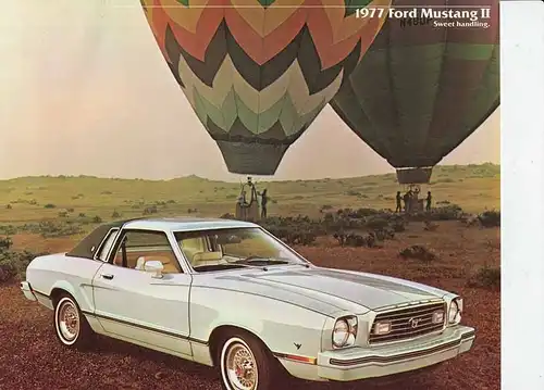 Ford Mustang II - 1977 - Werbebroschüre / original sales brochure. 