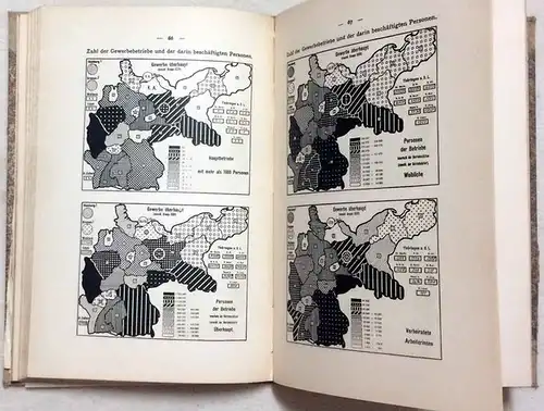 Kowastch, Ambr., Dipl.-ing: Illustrierte Deutsche Statistik Diagramme und Stufenkarten (System Kowastch). 