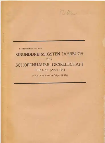 Mittasch, Alwin, Dr. phil: Unvergänglichkeit? Naturforschergedanken über Unsterblichkeit. 