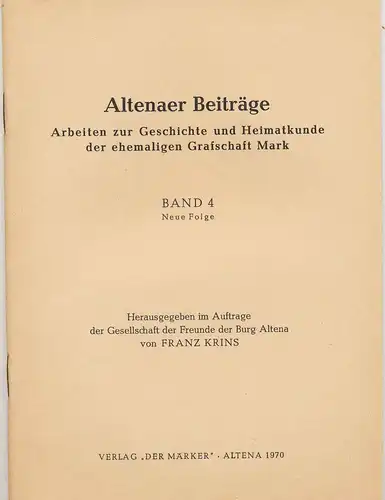 Ellbracht, Theodor: Die Sprache der Drahtindustrie in der Grafschaft Mark. (nach dem Manuskript hrg. und bearb. von Peter Frebel.). 