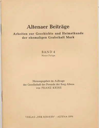 Ellbracht, Theodor: Die Sprache der Drahtindustrie in der Grafschaft Mark. (nach dem Manuskript hrg. und bearb. von Peter Frebel.). 