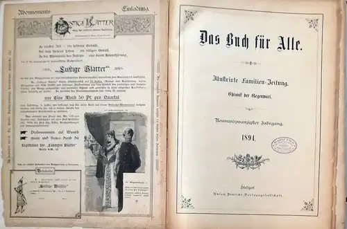 Das Buch für Alle. - Illustrirte Familien-Zeitung. Chronik der Gegenwart. 29. Jahrgang. 1894  (Heft 1 - 28). 