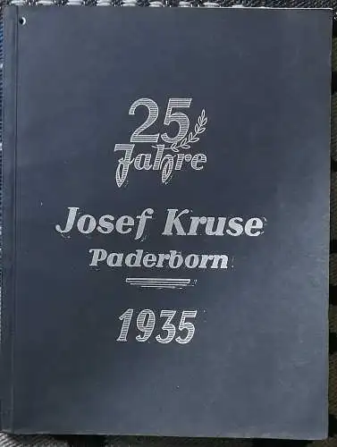 25 Jahre Josef Kruse Paderborn - zugleich Haptkatalog Fahrräder 1935 Josef Kruse Großhandlung Paderborn. [Katalog] Ausgabe 1935. Fahrräder u. Fahrradzubehör - Nähmaschinen - Herde und Oefen - Miele-Erzeugnisse - Cordes-Waschmaschinen. 