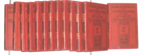 Bibliothek der Unterhaltung und des Wissens.komplett in 13 Bänden --  Jahrgang 1914. - 13 Bände KOMPLETT !. 