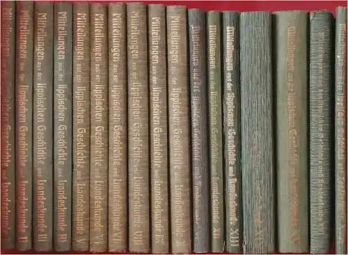 Mitteilungen aus der lippischen Geschichte und Landeskunde.  1. jahrgang 1903 bis XVII. Jahrgang 1939 - 17 Bände !. 